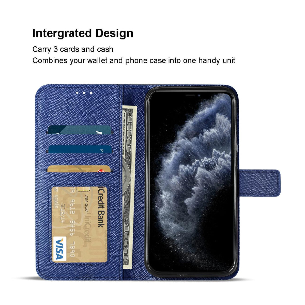 Reiko Apple Iphone 11 Pro 3-in-1 Wallet Case In Blue : Target