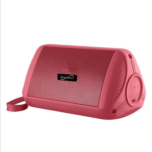 Bluetooth(R) 5-Watt-Continuous-Power Water-Resistant Portable Speaker (Red)  –