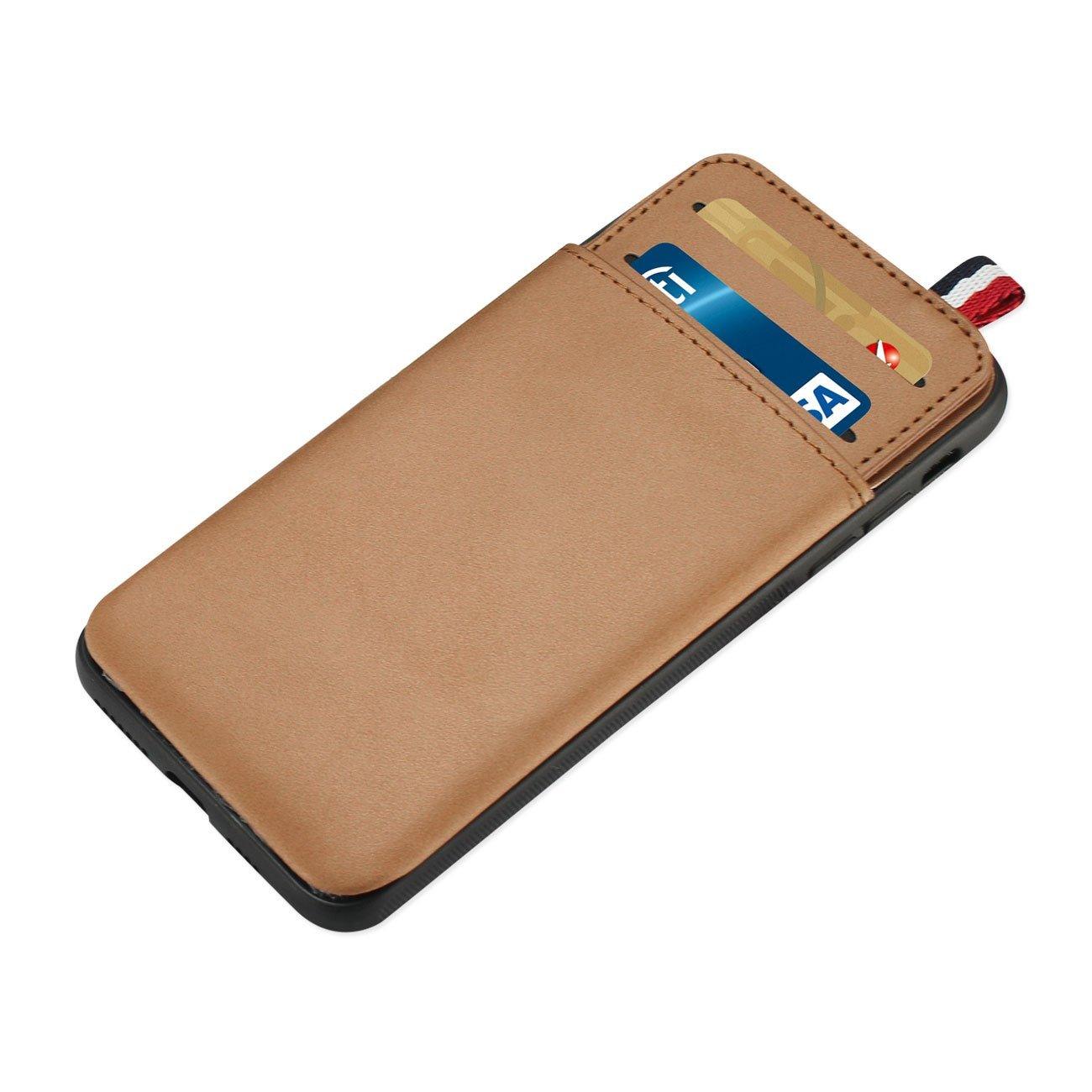 Reiko Hidden Wallet Phone Case For iPhone XS Max In Brown