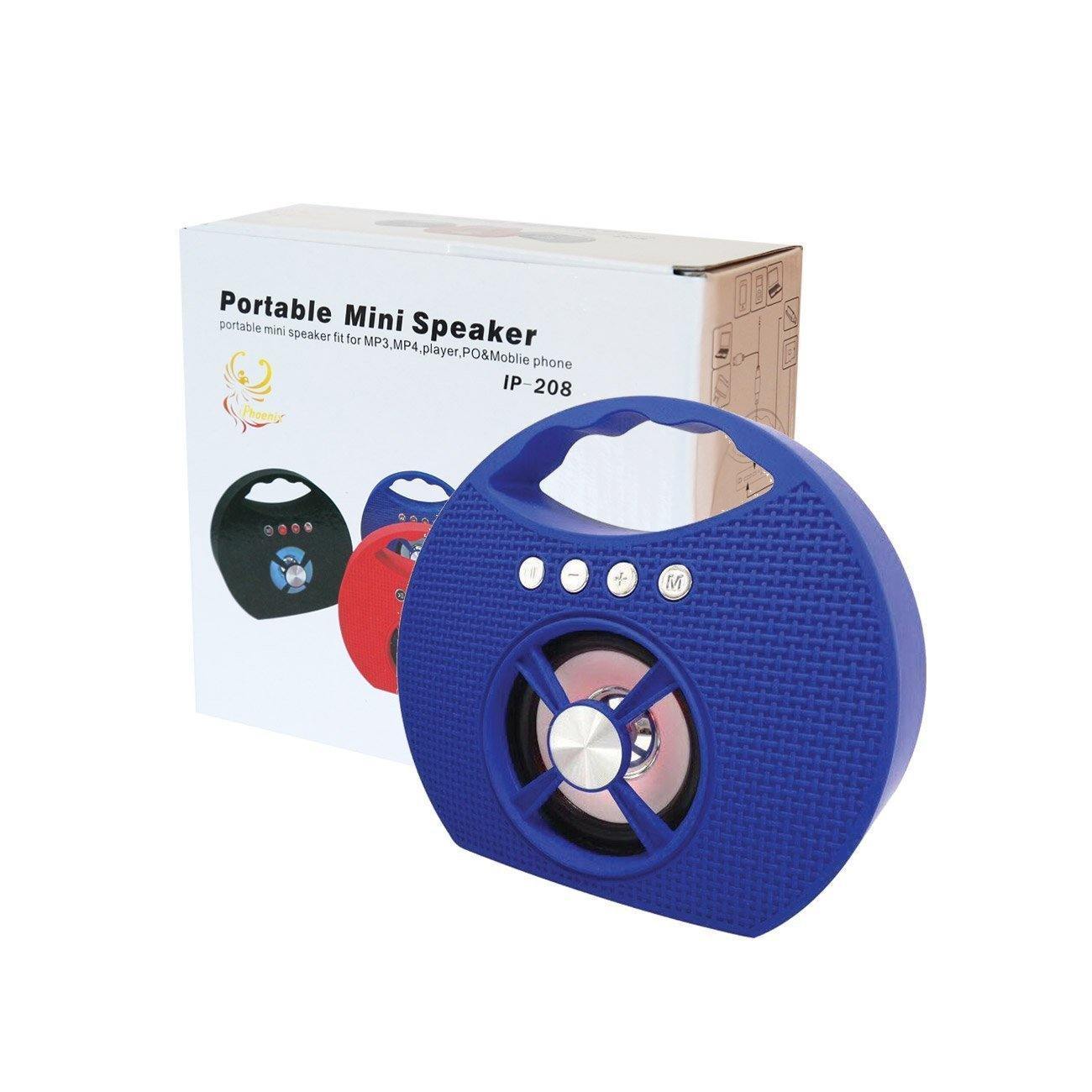Bluetooth Speaker MP3 & FM Player - Blue